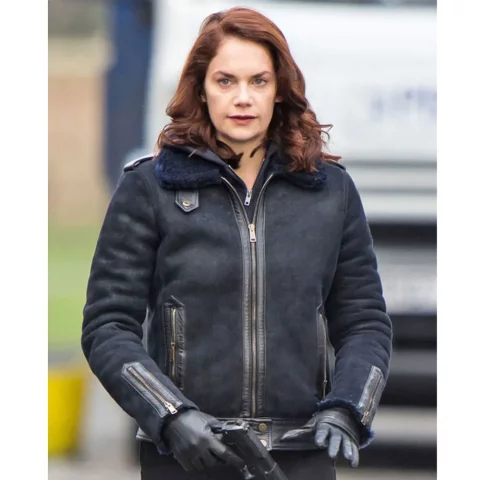 Luther Ruth Wilson Suede Leather Black Jacket