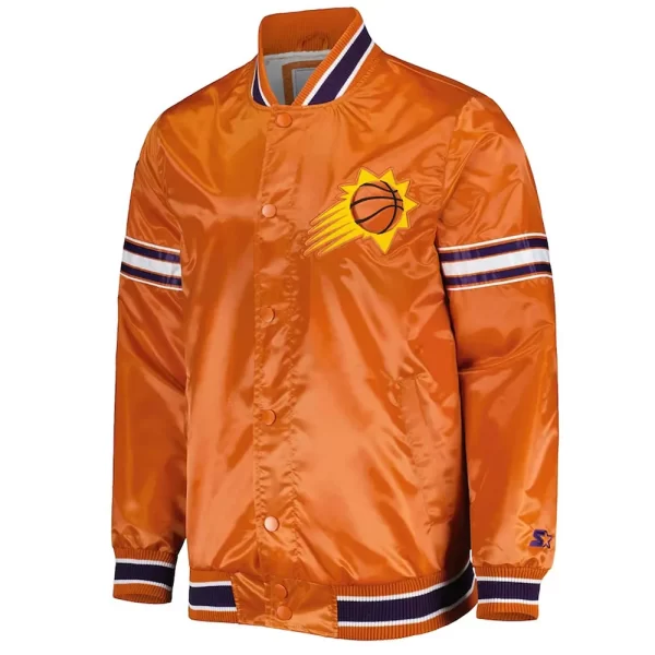 Phoenix Suns Slider Orange Satin Jacket