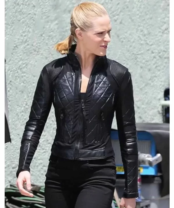 Westworld Evan Rachel Wood Quilted Leather Jackets