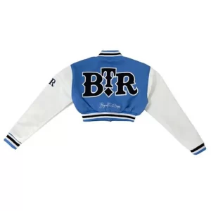 Women’s 1946 Letterman Blue Cropped Jacket