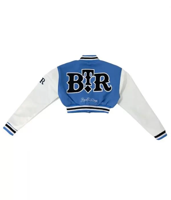 Women’s 1946 Letterman Blue Cropped Jacket