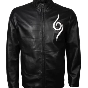 Anbu Naruto Black Genuine Leather Jacket