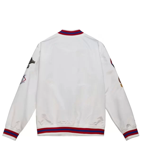 Atlanta Braves City Collection White Satin Varsity Jacket