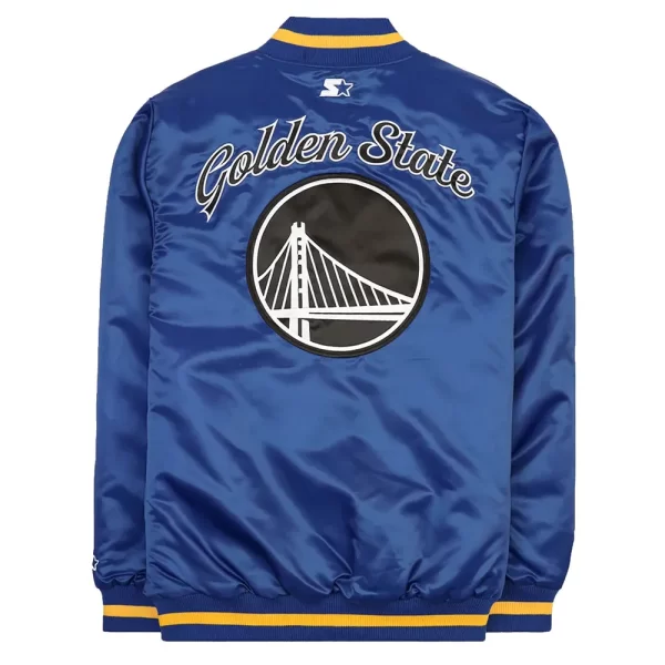 Blue Golden State Warriors Exclusive Satin Jacket