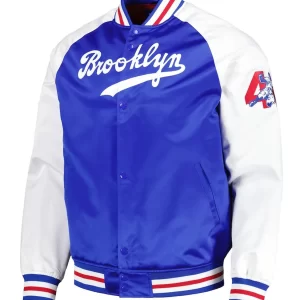 Brooklyn Dodgers Jackie Robinson Legends Royal Blue and White Jacket