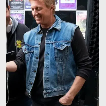 Cobra Kai Johnny Lawrence Blue Denim Vest