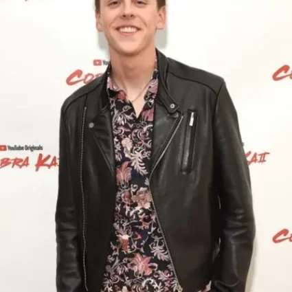 Cobra Kai Mohawk Black Biker Leather Jacket