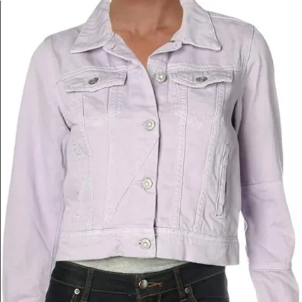 Cobra Kai S03 Samantha LaRusso Purple Denim Jacket