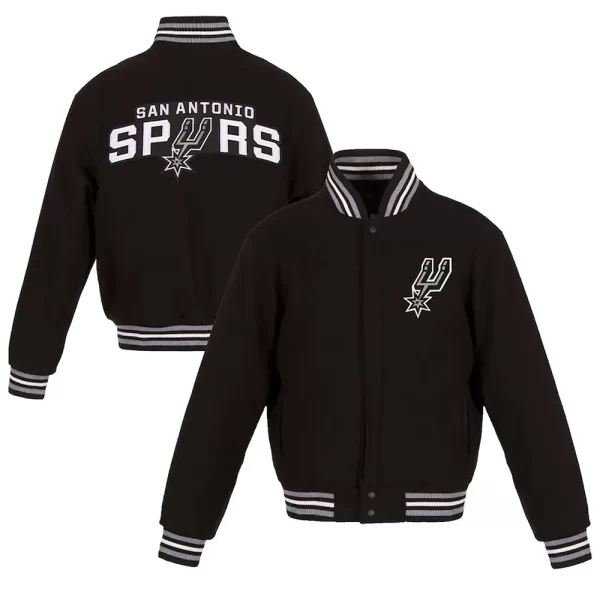 Embroidered San Antonio Spurs Varsity Wool Jacket