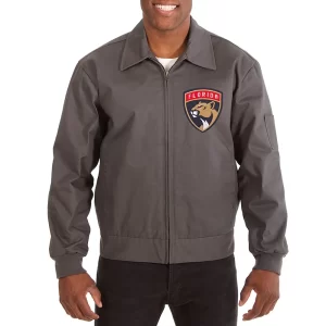 Florida Panthers Workwear Charcoal Pure Cotton Jacket