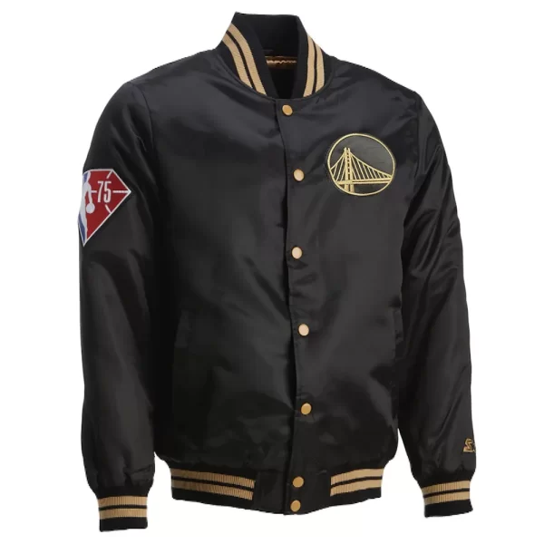 Golden State Warriors 75th Anniversary Satin Jacket