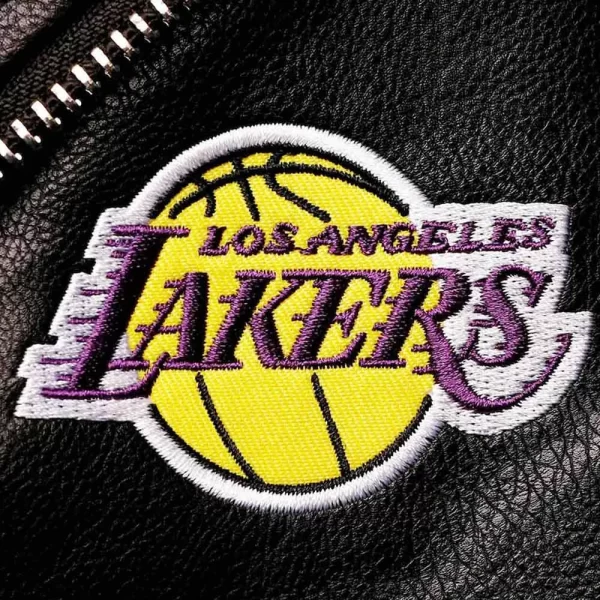 LA Lakers Black Moto Leather Jackets