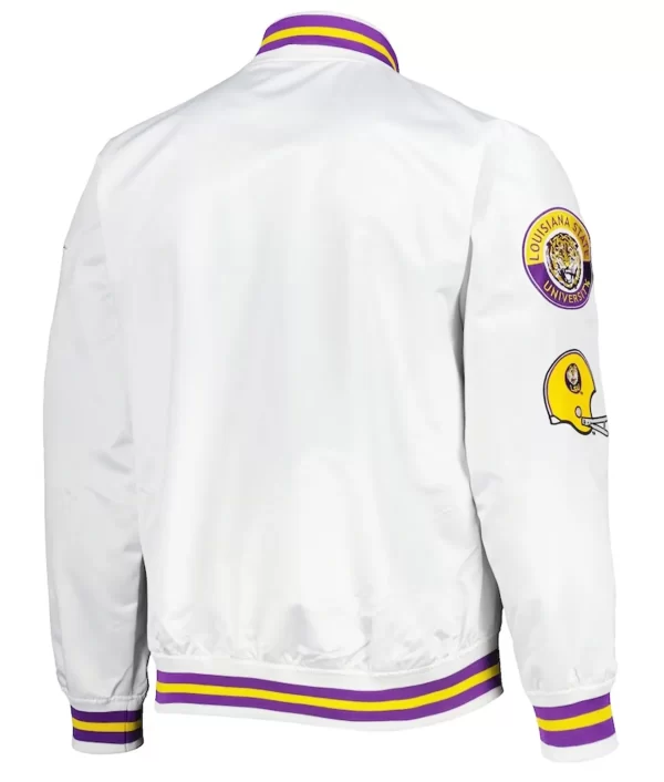 LSU Tigers City Collection Varsity Satin Jacket