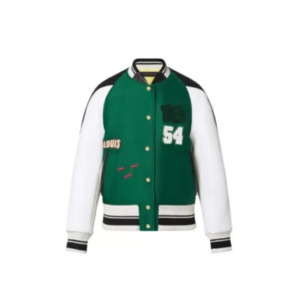 Louis Vuitton Patch Green Varsity Jacket
