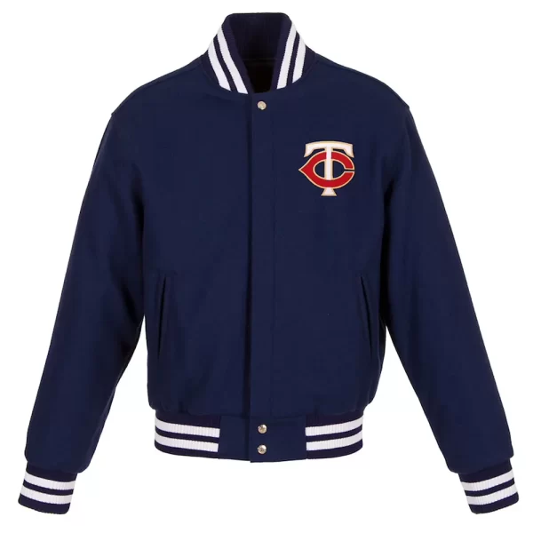 Minnesota Twins Navy Varsity Wool Navy Jacket