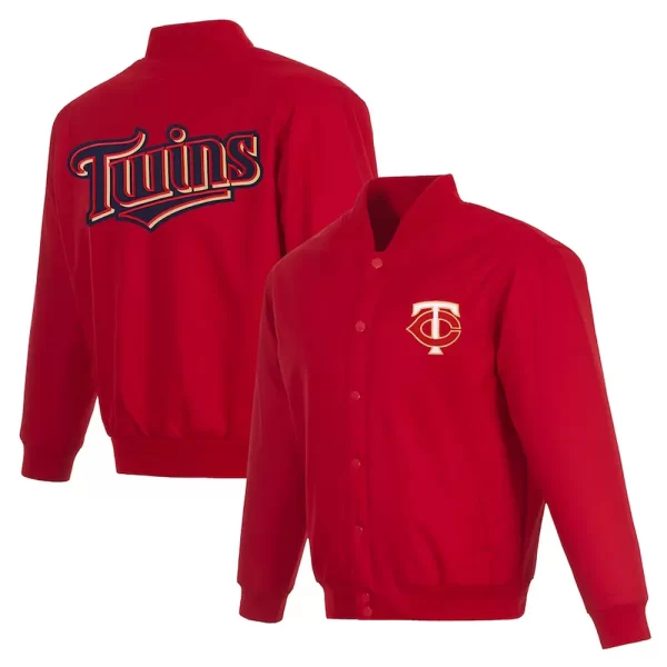 Minnesota Twins Poly-Twill Full-Snap Jacket