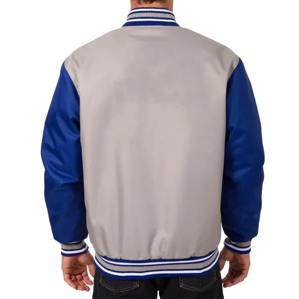 Montreal Canadiens Poly-Twill Gray and Royal Blue Full-Snap Jacket