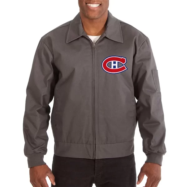 Montreal Canadiens Workwear Charcoal Cotton Jacket