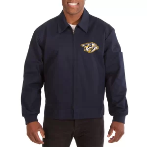 Nashville Predators Workwear Navy Blue Cotton Jacket