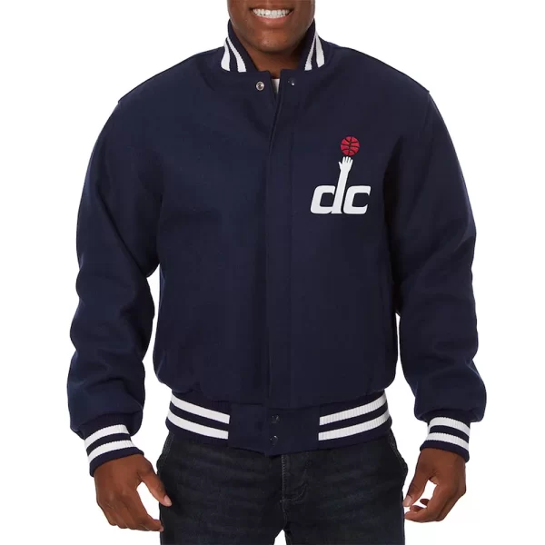 Navy Blue Washington Wizards Varsity Wool Jacket