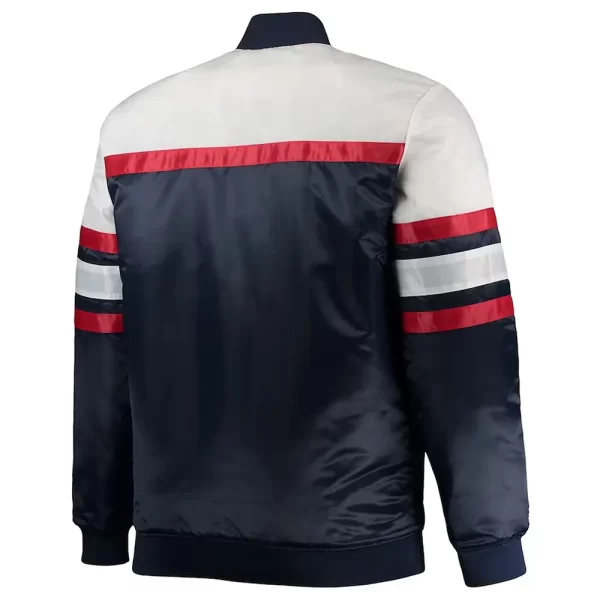 Navy Coaches St. Louis Cardinals Full-Snap Satin Jacket