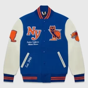 OVO New York Knicks Wool Varsity Jacket