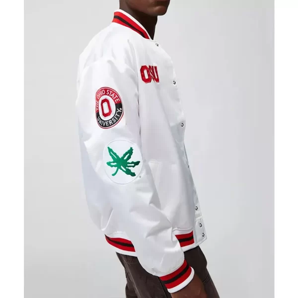 Ohio State University Satin White Jacket