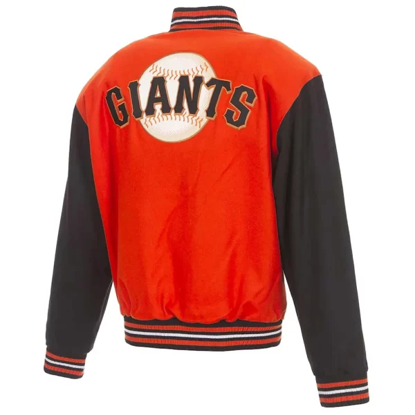 Orange & Black San Francisco Giants Varsity Full-Snap Wool Jacket