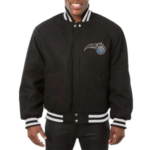 Orlando Magic Varsity All Wool Black Jacket