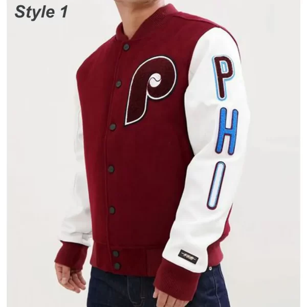 Philadelphia Phillies Letterman Wool Jacket