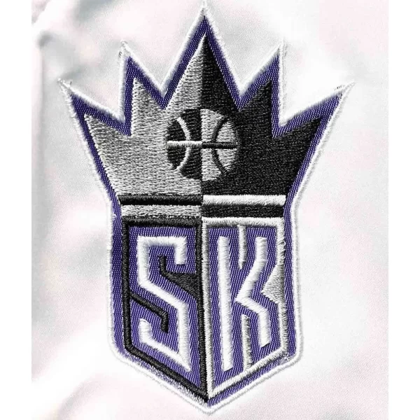 Sacramento Kings Hardwood Classics Script Satin Jackets