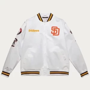 San Diego Padres City Collection Satin Varsity Jacket