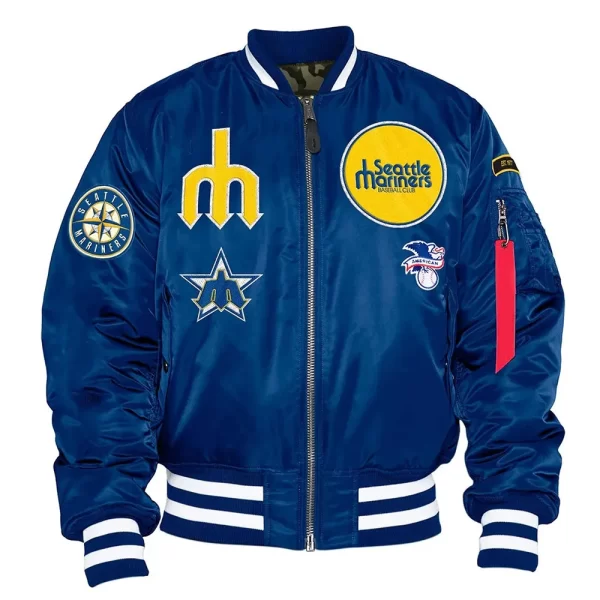 Seattle Mariners MA-1 Blue Bomber Jacket