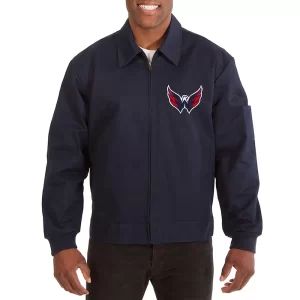 Washington Capitals Workwear Navy Blue Cotton Jacket