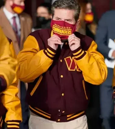 Washington Commanders Letterman Fleece Jacket