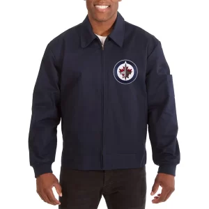 Winnipeg Jets Workwear Navy Blue Cotton Jacket