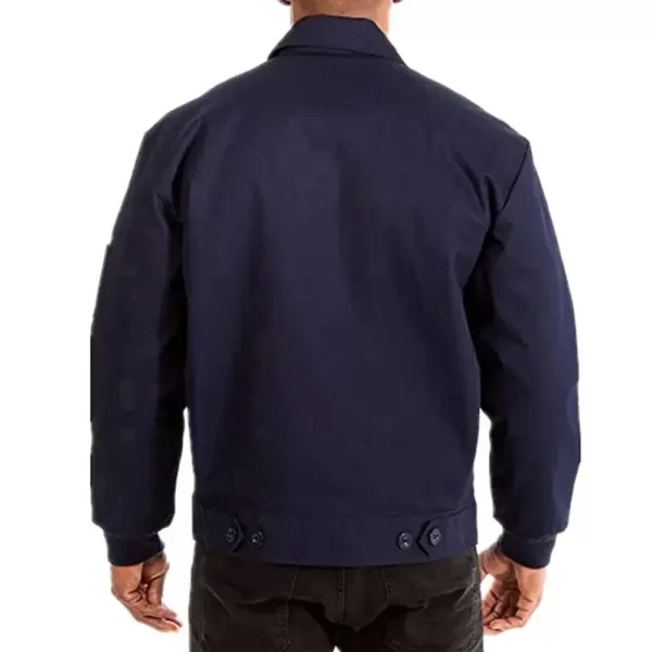 Workwear Winnipeg Jets Navy Blue Cotton Full-Zip Jacket