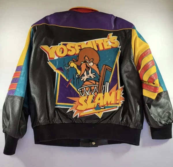 Yosemite Sam Multicolor Vintage Leather Jacket