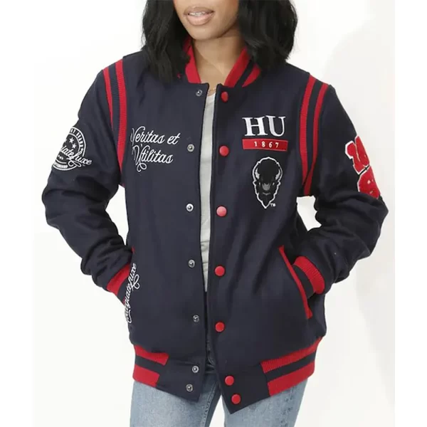 Howard University Bison Letterman Wool Jacket