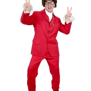 Austin Powers Red Cotton Suit