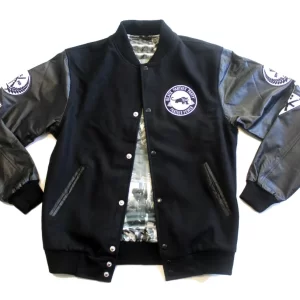 Black Panther Party Varsity Black Jacket