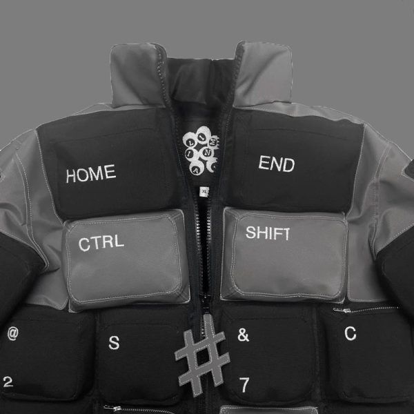 Black And Grey Keyboard Jacket