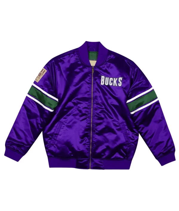 Bucks Heavyweight Purple Satin Jacket