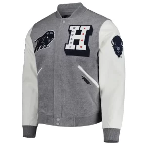 Classic Howard Bison Gray Varsity Jacket