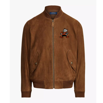Cleveland Browns Suede Bomber Jacket