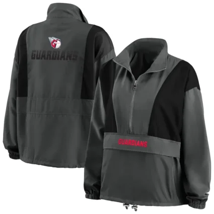 Cleveland Guardians Erin Andrews Charcoal Jacket