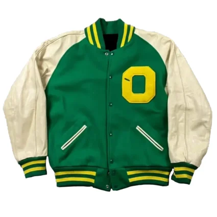 Green O Varsity Wool Jacket