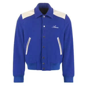 Jalen Hurts Amiri Blue Varsity Wool Jacket