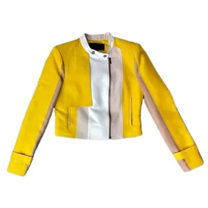 Joey Yung Ride On Yellow Leather Jacket