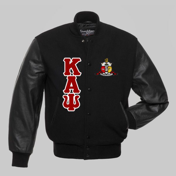 Kappa Alpha Psi Black Letterman Jacket - A2 Jackets